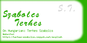 szabolcs terhes business card